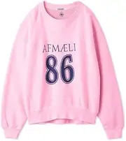 [SNIDEL] SWCT251148 Women's Number Logo Sweatshirt