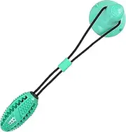Ezonedeal Dog Toys for Aggressive Chewers Interactive Teething Boredom and Stimulating Tug of War Suction Cup Puzzle Indestructible Puppy Rope Enrichment Teeth Cleaning Ball for Small Large Dog (Blue)