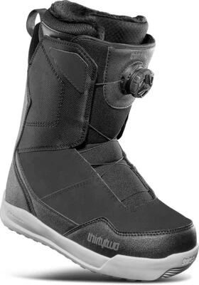 ThirtyTwo Shifty BOA Women's Snowboard Boots, Black/Grey/White, W10 MY25