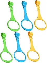 Abaodam 6Pcs Crib Hand Pull Rings Bed Balance Assist Tools for Walking Arm Safe Easy Installation for Boys