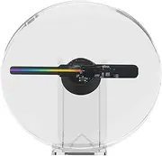 3D Holographic Projector Advertising Machine Desktop Fan with Audio Playback Image Music Player Holographic Advertising Machine Festival Advertising Display