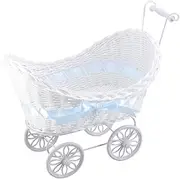 Gadpiparty Baby Stroller Accessory Cane Tricycle Flower Basket Knitted Ornament Set for Home Office Outdoor Decor