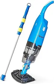 Handheld Rechargeable Cordless Pool Vacuum Cleaner with Extended Battery, Swivel-Neck Design, Extendable 6 Ft Telescopic Pole