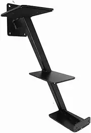 LOCADENCE Heavy Duty Boat Trailer Steps with Handle, Tilted Design Boat Trailer Step, 3 Steps Stainless Steel Paint Spraying Boat Trailer Tongue Step for Trailers Tongue Step