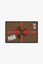 Postal Present Holiday Doormat