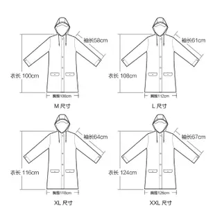 【生活良品】EVA透明黑邊雨衣-有口袋設計 附贈防水收納袋(時尚簡約風衣款男女適用) (5.5折)