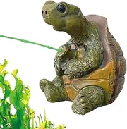 Tortoise Figurine Decoration | Fishing Turtle Resin Sculpture for Outdoor,Miniature Animal Tortoise Statue for Yard Backyard Garden Patio Decor