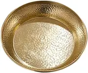 Copper Plate Decorative Offering Tray Buddha Supply Religious Decor Smooth Surface Home Ornament