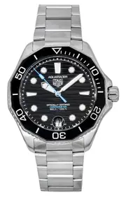 TAG Heuer Aquaracer Professional Swiss Made Stainless Steel Black Dial Automatic Diver's WBP5110.BA0013 300M Men's Watch