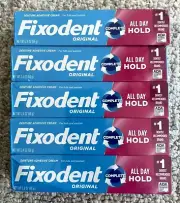FIXODENT Complete Original Denture Adhesive Cream (Pack of 5) 2.4oz/68g FastShip