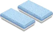 Double Sided Pumice Stone - 2 Pieces - One Layer Removes Skin Hardness, The Other Layer Smooths