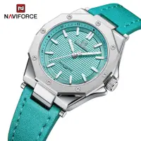 在飛比找蝦皮購物優惠-Naviforce 5026 時尚女士手錶品牌奢華皮革錶帶運