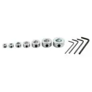 Climax Metal Drill Stop Collar Kit DRILLKIT-GSC7 Poly Bagged 7-Piece Climax
