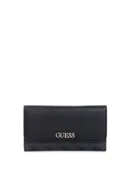 GUESS Women's Black Alby Multi Clutch, Faux Leather