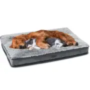 Dog Bed for Large, Medium Dogs Breeds, Deluxe Plush Dog Crate Beds, Comfy Ken...
