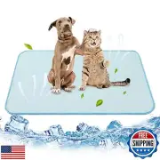 PUPTECK Upgraded Dog Cooling Mat Ice Silk Self Cool Pad for Small Medium Larg