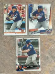 Pete Alonso 2019 Topps Chrome #204 + Finest #44 Base Rookie RC Mets Lot + Bonus!