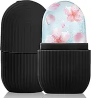 IMEASY Ice Roller for Face and Eye - Upgraded Facial Beauty Massage Tool, Gua Sha, Skin Care With Silicone Mold (Black)