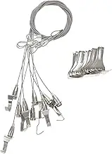 BATHVEVE 10Pcs Adjustable Picture Hanging Wire Kit with Rope and Hooks for Mirror Framing DIY Installation Suitable for Various Indoor and Outdoor Displays