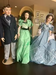 Franklin mint heirloom dolls "Gone With The Wind” Rhett and Scarlette