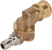 Quick Connecting Pivoting Coupler Attachment 1/4in for Pressure Washer Nozzle Adjustable 4500psi Garden Supplies (5 Level)