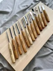 High Quality Set 13 pcs Woodcarving Chisels with Storage Case Direct Store STRYI