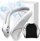 Portable Neck Fan, Rechargeable Hands Free Bladeless Fan,