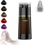 Polar Hair Dye Shampoo, Polar Haircare, Polar Dye Shampoo, Polar Haircare Instant Dye Shampoo, Polar Hair Dye Shampoo 3 In 1, Polar Hair Color Shampoo, Polar Color Restoring Shampoo (Dark Brown)