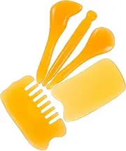 Resin Facial Massage Set Gua Sha Muscle Scraper Acupoint Pen Comb Back Massage Tool Versatile for Men Women
