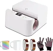 Auto Tumbler Heat Press Machine, Mug Heat Press Machine with Heat Tape & Glove,Auto Shut-Off, Heat Transfer Machine, for 2.95"-3.18" Sublimation Tumblers, Mugs