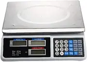 Electronic Weighing Digital Weighing Stainless Steel Electronic Price Computing Tare Function LCD Display for Store Kitchen Meat Fruit