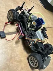 Vintage HPI mini RC car Tons of upgrades!!!!
