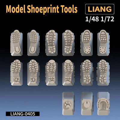Model Shoe Printing Tools Scale 1/48 1/72 DIY Shoeprint Tool Kit Accessories
