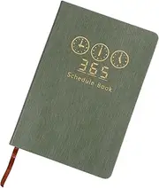 GRADENEVE 2025 Daily Planner Portable Writing Notebook Full Page Per Day Organizer for Daily Use for Offices Classrooms Travel and Home