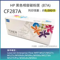 在飛比找ETMall東森購物網優惠-【LAIFU】HP CF287A (87A) 相容黑色碳粉匣