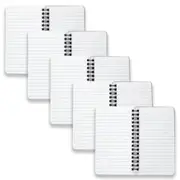 5pc Spirax P561 Notebook 147x87 7mm Ruled Paper 96-Pages Writing Stationery BLK