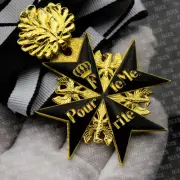 WWI Oak leaf Prussian German black Max blue Marx Medal
