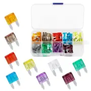 Mini Blade Flat Fuse Set,90 Pcs 10 Pcs of 5A 7.5A 10A 15A 20A 25A 30A, 35A, 40A