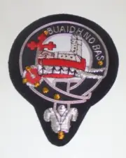 Royal Scottish Scotland McDougal MacDougal Clan Crest Heraldry Family Name Patch