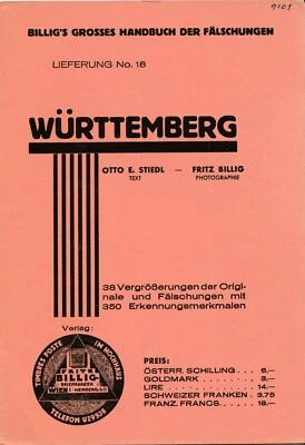 WURTTEMBERG EXPERT Originals and Counterfeits Nr 18, 16 pages PDF