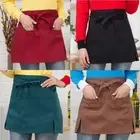Waterproof Short Half Waist Apron Kitchen Waist Aprons Half Apron Women Men