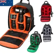 Travel Camera SLR DSLR Backpack Waterproof Bag Rucksack Bag Backpack Case AU