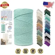 Hand-Curated 4mm Macrame Cord – 547 Yards of Eco-Friendly Cotton in Bimini