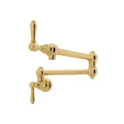 Rohl A1451LMIB-2 Pot Filler Kitchen Faucet ITALIAN BRASS New!