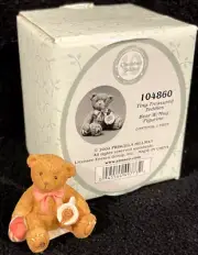 NEW Cherished Teddies Tiny Teasured Teddies Bear W/ Mug 104860 Figurine