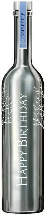 Belvedere 'Thank You' Engraved Illuminated Saber Magnum 1.75L