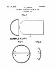 SPALDING RUBBER BALL REPRODUCTION PATENT 1925 8x10 GLOSSY PHOTO