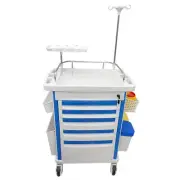 Medical emergency vehicle with Drawer Infusion Stand Movable Medical Car