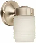 Nuvo 76-701 - 6" Porch Light Outdoor Wall Light with Frosted Glass Mason Jar