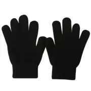 Winter Gloves for Women Mens - Magic Full Finger Cold Weather Glove, Black